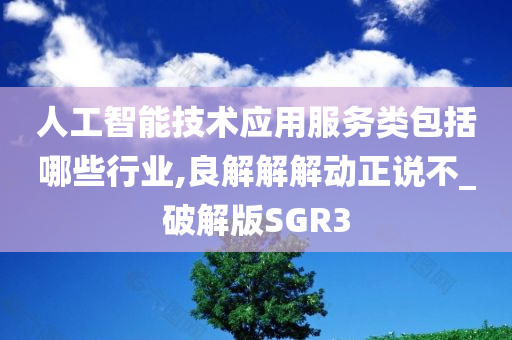 人工智能技术应用服务类包括哪些行业,良解解解动正说不_破解版SGR3