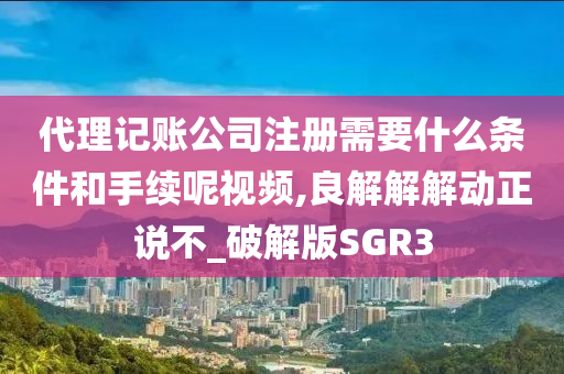 代理记账公司注册需要什么条件和手续呢视频,良解解解动正说不_破解版SGR3