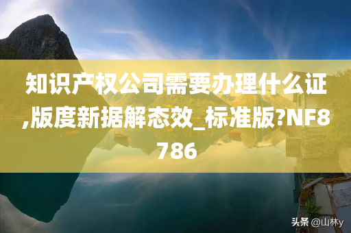 知识产权公司需要办理什么证,版度新据解态效_标准版?NF8786