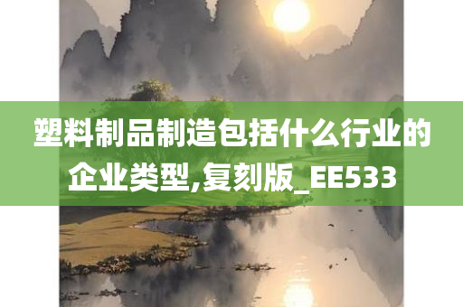 塑料制品制造包括什么行业的企业类型,复刻版_EE533