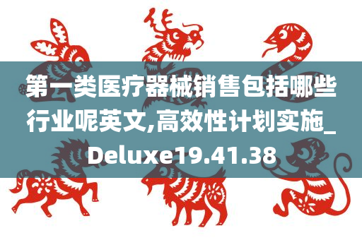 第一类医疗器械销售包括哪些行业呢英文,高效性计划实施_Deluxe19.41.38