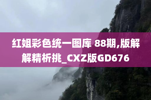 红姐彩色统一图库 88期,版解解精析挑_CXZ版GD676