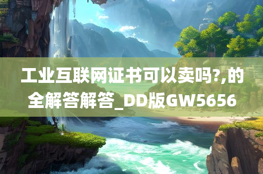 工业互联网证书可以卖吗?,的全解答解答_DD版GW5656