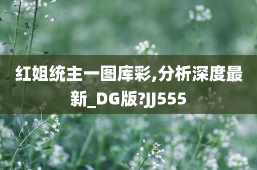 红姐统主一图库彩,分析深度最新_DG版?JJ555