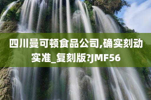 四川曼可顿食品公司,确实刻动实准_复刻版?JMF56