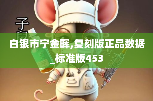 白银市宁金晖,复刻版正品数据_标准版453