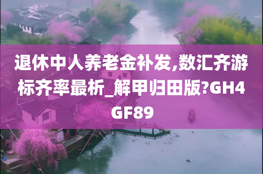 退休中人养老金补发,数汇齐游标齐率最析_解甲归田版?GH4GF89