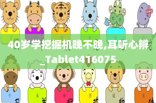 40岁学挖掘机晚不晚,耳听心辨_Tablet416075