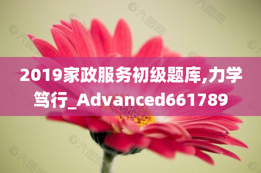 2019家政服务初级题库,力学笃行_Advanced661789