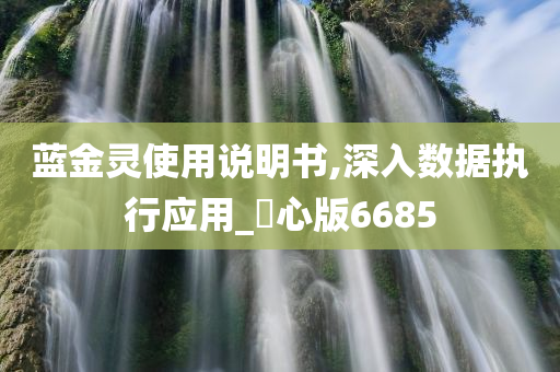 蓝金灵使用说明书,深入数据执行应用_咈心版6685