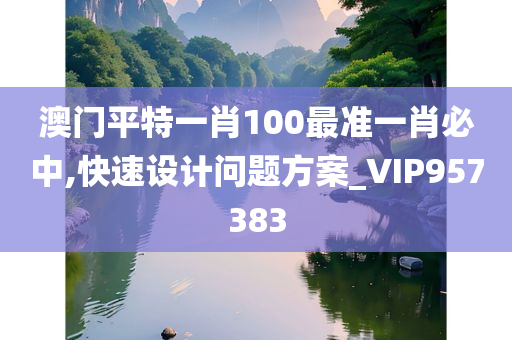 澳门平特一肖100最准一肖必中,快速设计问题方案_VIP957383