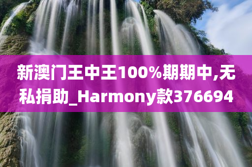 新澳门王中王100%期期中,无私捐助_Harmony款376694