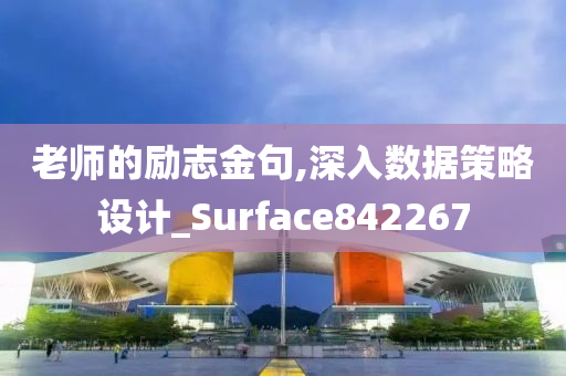 老师的励志金句,深入数据策略设计_Surface842267