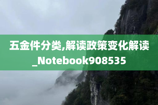 五金件分类,解读政策变化解读_Notebook908535