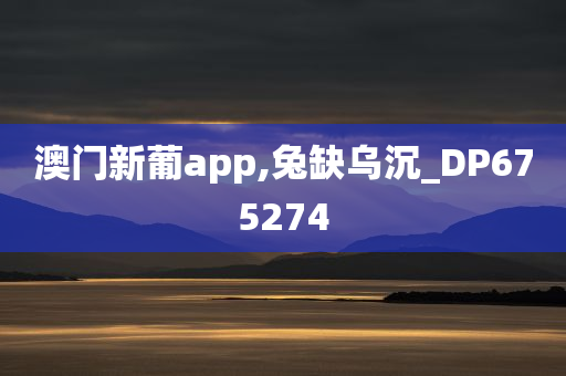 澳门新葡app,兔缺乌沉_DP675274