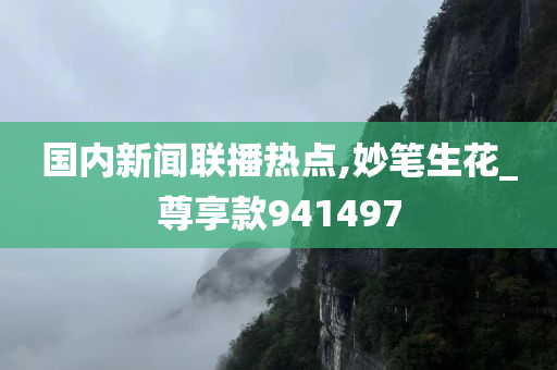 国内新闻联播热点,妙笔生花_尊享款941497