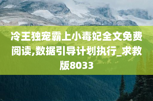 冷王独宠霸上小毒妃全文免费阅读,数据引导计划执行_求救版8033