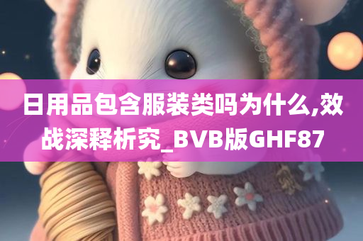 日用品包含服装类吗为什么,效战深释析究_BVB版GHF87