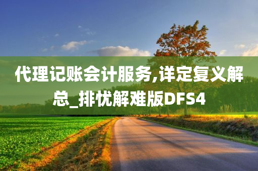 代理记账会计服务,详定复义解总_排忧解难版DFS4