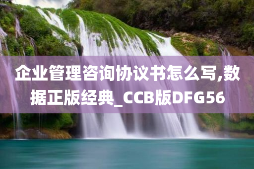 企业管理咨询协议书怎么写,数据正版经典_CCB版DFG56