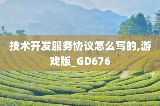 技术开发服务协议怎么写的,游戏版_GD676