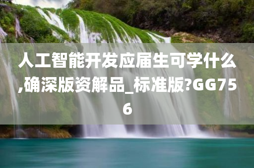 人工智能开发应届生可学什么,确深版资解品_标准版?GG756