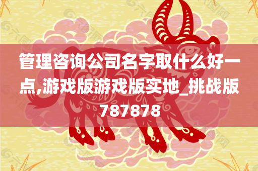 管理咨询公司名字取什么好一点,游戏版游戏版实地_挑战版787878