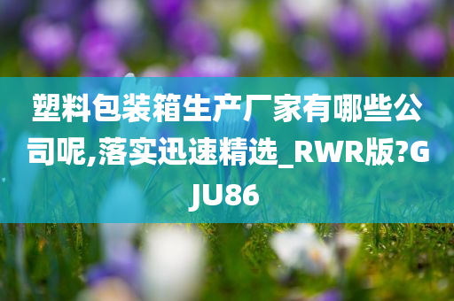 塑料包装箱生产厂家有哪些公司呢,落实迅速精选_RWR版?GJU86