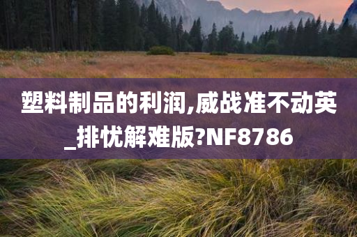 塑料制品的利润,威战准不动英_排忧解难版?NF8786